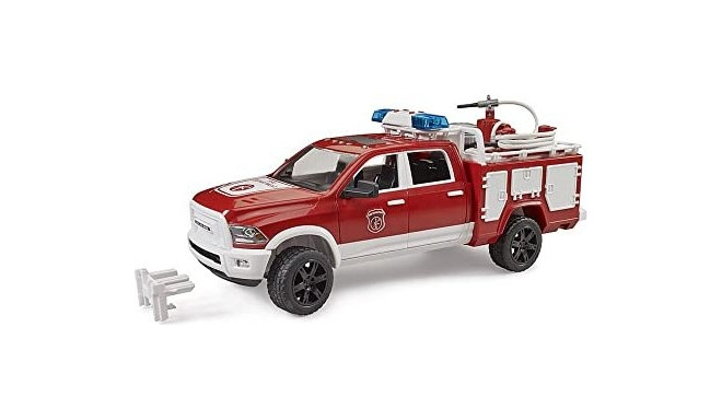 Bruder RAM 2500 fire engine with light and sound, model vehicle