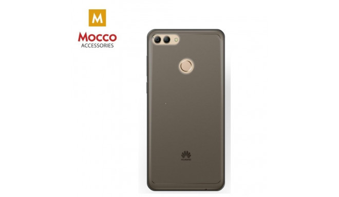 Mocco Ultra Back Case 0.3 mm Aizmugurējais Silikona Apvalks Priekš Huawei Y9 (2018) Caurspīdīgs-Meln