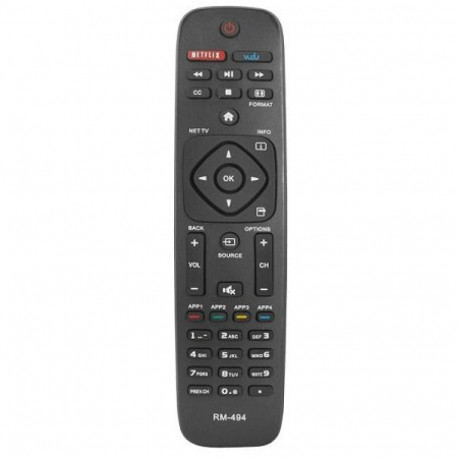 HQ LXRM494 TV Remote control PHILIPS / RM-494 / Black
