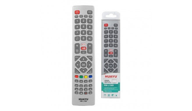 HQ LXP1589 SHARP TV remote control LCD / LED / RM-L1589 Netflix / Youtube / Black