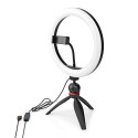 Nedis RLSTND100BK Selfie Ring Lamp 10 inch 2700-6700 K