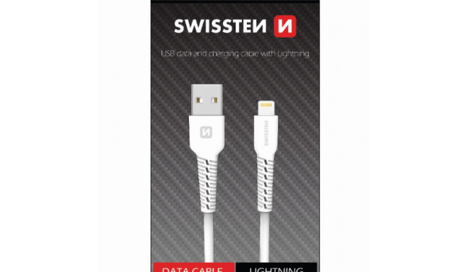 Swissten Basic Fast Charge 3A Lightning Data and Charging Cable 1m