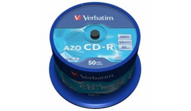 Verbatim Blank CD-R AZO 700MB 52x Crystal