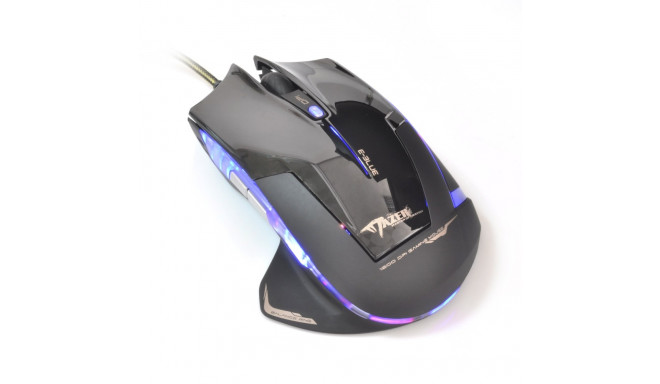 E-Blue EMS124BK Mazer Gaming Mouse with Additional Buttons / LED RGB / 2400 DPI / Avago Chipset / US