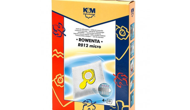 K&M KM-R012 Rowenta ZR200540/TEFAL ZR200940 Maisi putekļu sūcējam 4 gab.