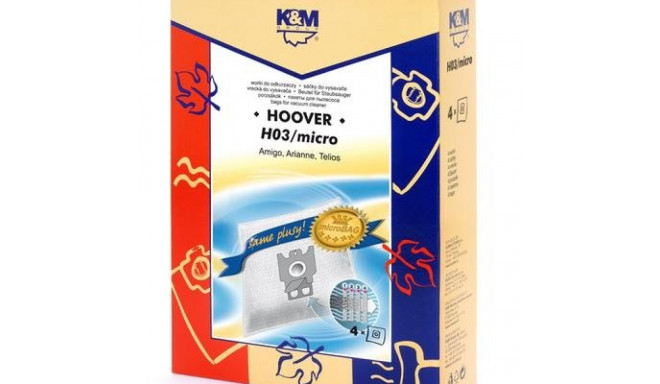 K&M Oдноразовые мешки для пылесосов HOOVER H30 (4шт)