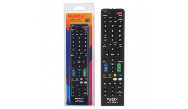 HQ LXP915E Universal TV Remote control Sharp LCD / LED / SH-915E / Black