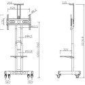 Multibrackets MB-2319 TV shelf with bracket