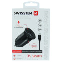 Swissten 35W Metal Car Charger Adapter with 25W Samsung SFC + 10W USB