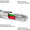 Swissten kaabel USB-C - USB-C QC 3.0 2m