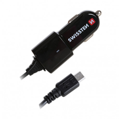 Swissten Premium Car charger 12 / 24V whit Micro USB Cable