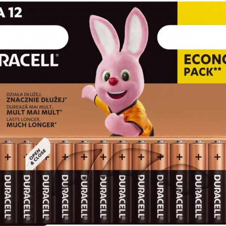Duracell AAA MN2400 Alkaline LR03 1.5V Batteries 12pcs