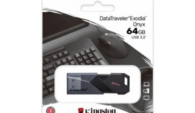 Kingston DataTraveler Exodia Onyx Flash Memory 64GB