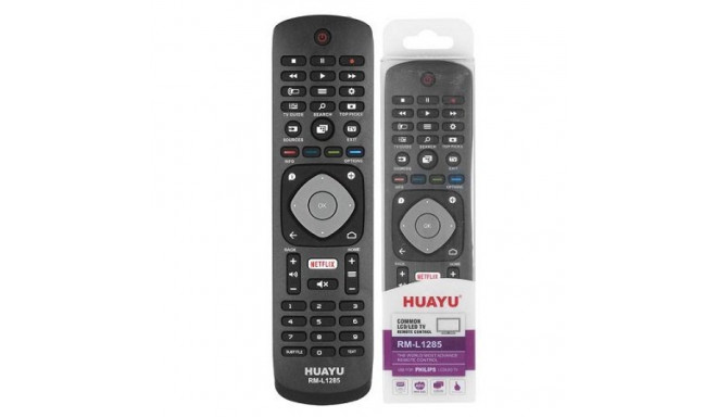 HQ LXH1285 TV remote control PHILIPS LCD / LED / NETFLIX RM-L1285 Black