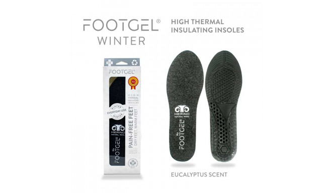 Insoles Footgel Everyday Use Winter, size 35-40