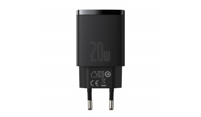 Baseus CCXJ -B01 lādētājs USB - C | 20W | 3A | PD melns