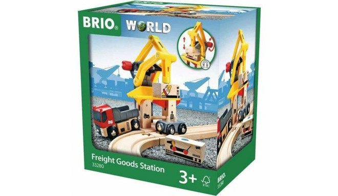 Construction set Brio Freight Loading Crane Multicolour Multi 6 Pieces