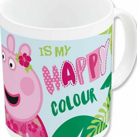 Krūze Peppa Pig Having fun Keramika Gaiši Rozā (350 ml)