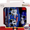 Children’s Dinner Set Mickey Mouse Happy smiles 21 x 18 x 7 cm Red Blue