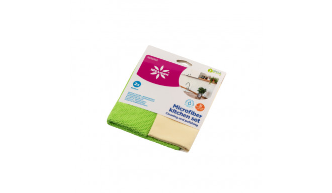 Set of microfiber cloths for glass surfaces MCLEAN 2 pcs in a pack 35x35cm