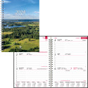 Calendar content BOSS WEEK A5 horizontal spiral binding 00048