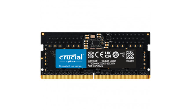 Crucial RAM 8GB DDR5-4800 SODIMM CL40 (16Gbit)