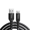 Axagon Data and charging USB 2.0 cable length 2 m. 3A. Black braided.