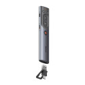 Baseus Orange Dot Multifunctional remote control for presentation, with a red laser pointer - gray