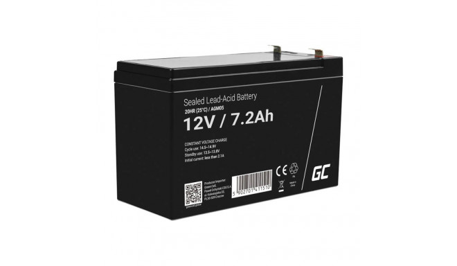 Rechargeable battery AGM 12V 7.2Ah Maintenancefree for UPS ALARM