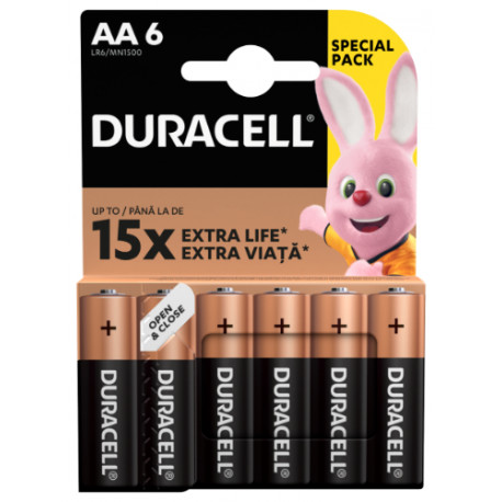 Patareid DURACELL AA, LR6, 6tk