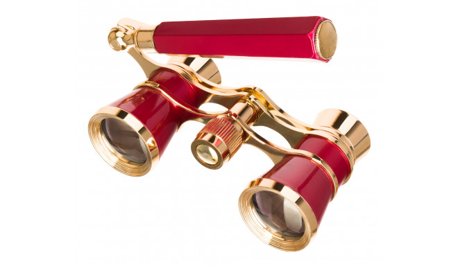 Levenhuk Broadway 325E Lorgnette Opera Glasses red