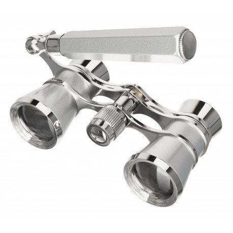 Levenhuk Broadway 325E Lorgnette Opera Glasses silver