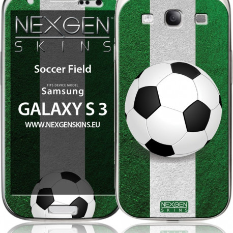 Nexgen Skins - Zestaw skórek na obudowę z efektem 3D Samsung GALAXY S III (Soccer Field 3D)