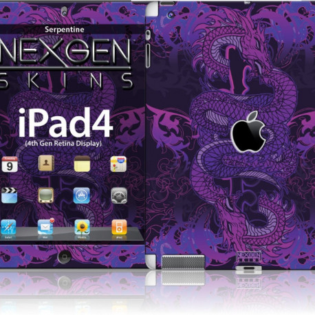 Nexgen Skins - Zestaw skórek na obudowę z efektem 3D iPad 2/3/4 (Serpentine 3D)