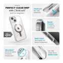 Speck Presidio Perfect-Clear Grip ClickLock & MagSafe - Case for iPhone 15 / iPhone 14 / iPhone 13 (