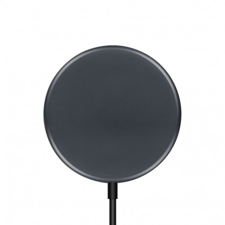 Crong MagSpot Wireless Charger – Aluminiowa ładowarka indukcyjna MagSafe 15W (Graphite)