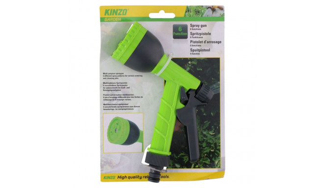 Kinzo - Wielofunkcyjny pistolet zraszający do podlewania ogrodu (6 funkcji)