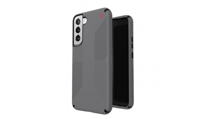 Speck Presidio2 Grip - Etui Samsung Galaxy S22+ z powłoką MICROBAN (Graphite Grey/Black)