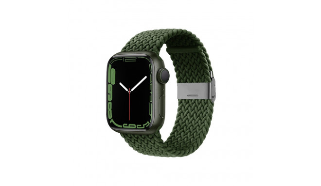 Crong Wave Band – Pleciony pasek do Apple Watch 38/40/41/42 mm (zielony)