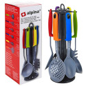 Alpina - Kitchen utensils 6 pcs. + stand