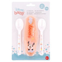 Minnie Mouse - 2 feeding spoon + case (Indigo dreams)