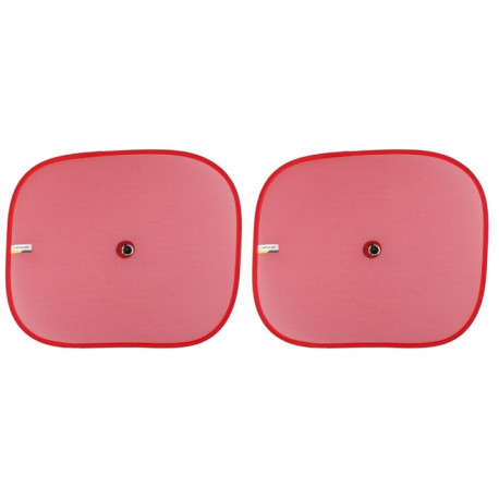 Dunlop - Osłona przeciwsłoneczna na boczne szyby samochodu 36x44 cm 2 szt. (czerwony)