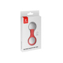 Crong Silicone Case with Key Ring - Protective case for Apple AirTag key ring (Red)