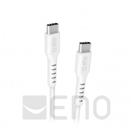 SBS kaabel USB-C - USB-C 2m, valge