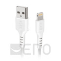 SBS USB auf Lightning Kabel 3m weiß