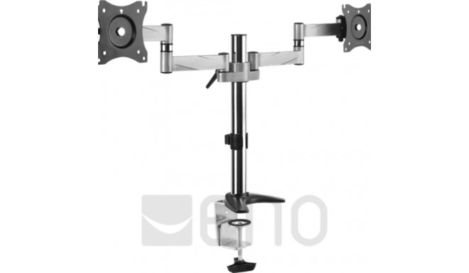 LogiLink Monitor-Schreibtischhalterung 2-fach Aluminium