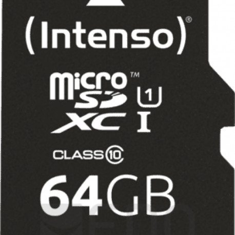 Intenso microSD-Card Class10 UHS-I 64GB Speicherkarte