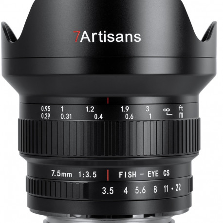 7Artisans 7,5mm f/3,5 Fisheye - Canon EF (APS-C)