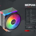 Mars Gaming MCPU44 CPU Cooler Кулер для процессора / Dual ARGB / 160W