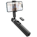 HOCO selfie stick fourpod with bluetooth remote control Wave K18 black